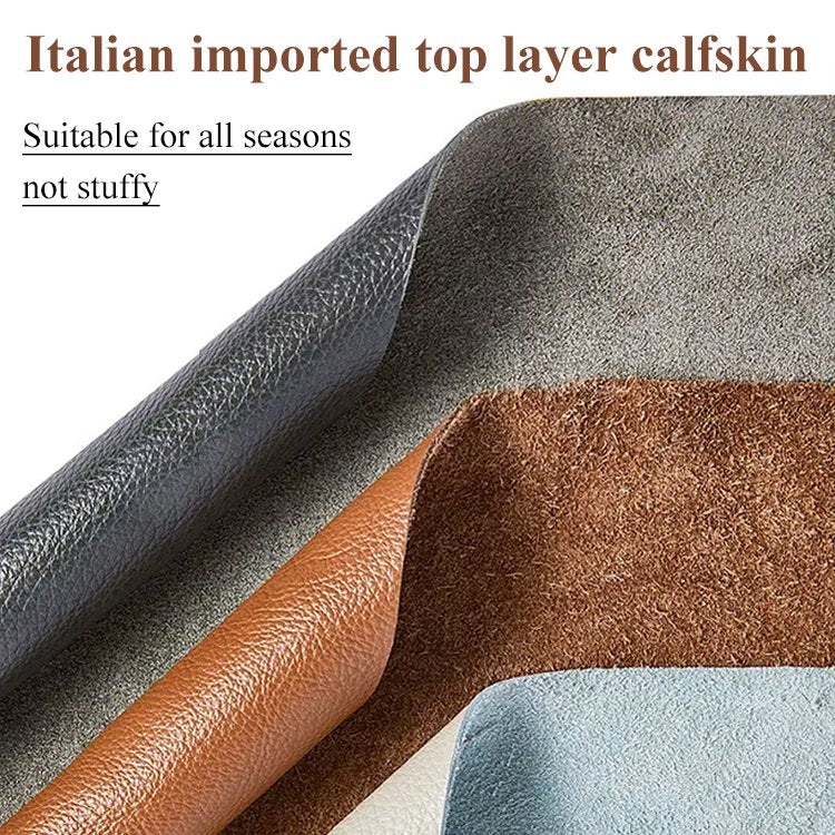 Genuine Soft Leather Dual Wearing Chunky Heels Anti-Fatigue Women's Shoes