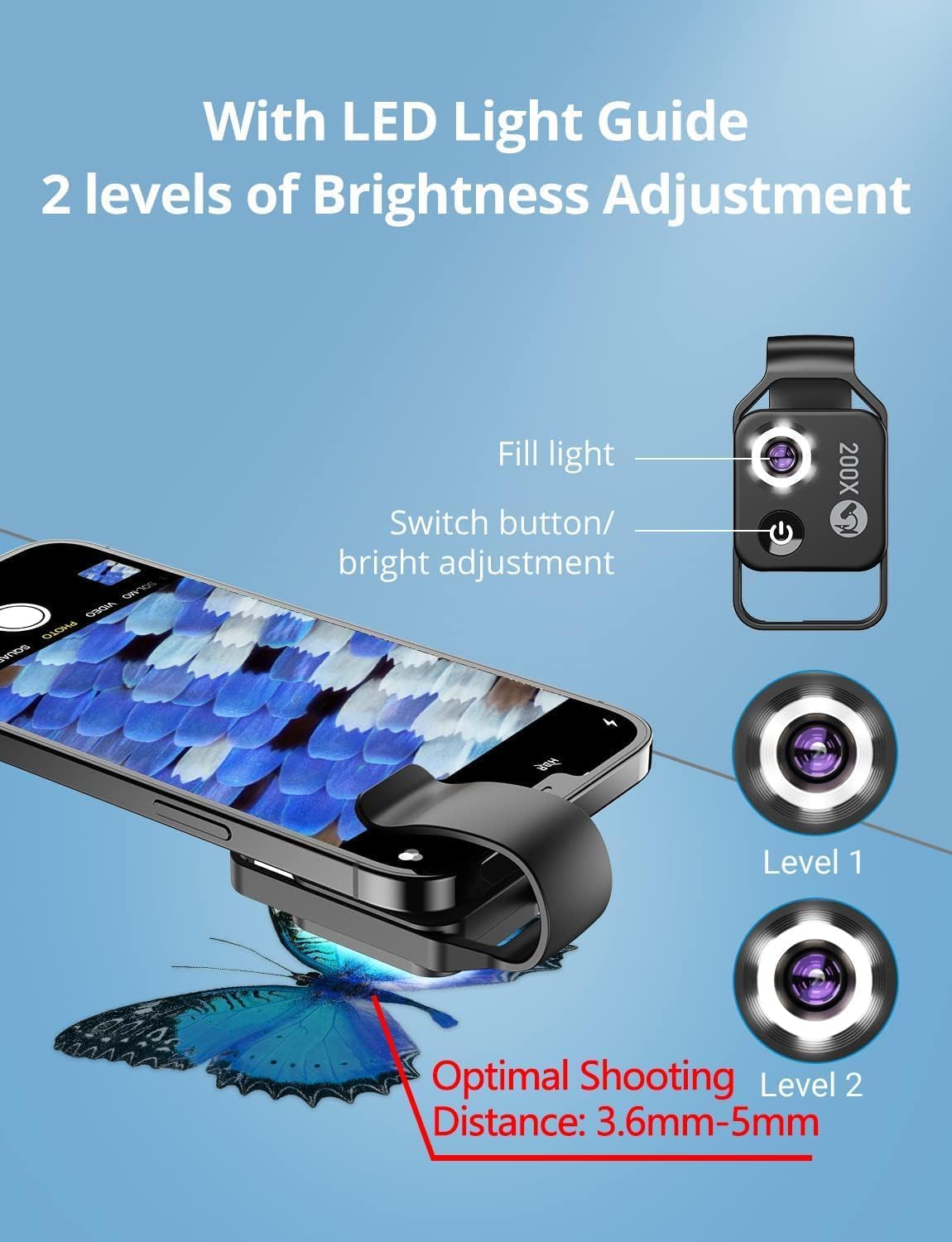 🔥2025 Hot Sale🔥Portable microscope phone lens🔬