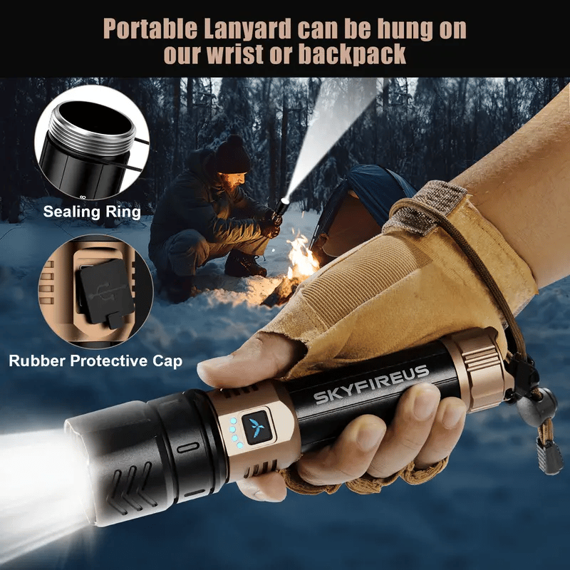 SKYFIRE 1097: Unleash Extreme Brightness | 1000+ Ft Beam, Super Long Runtime for Camping & Adventures(Buy 2 Free shipping)