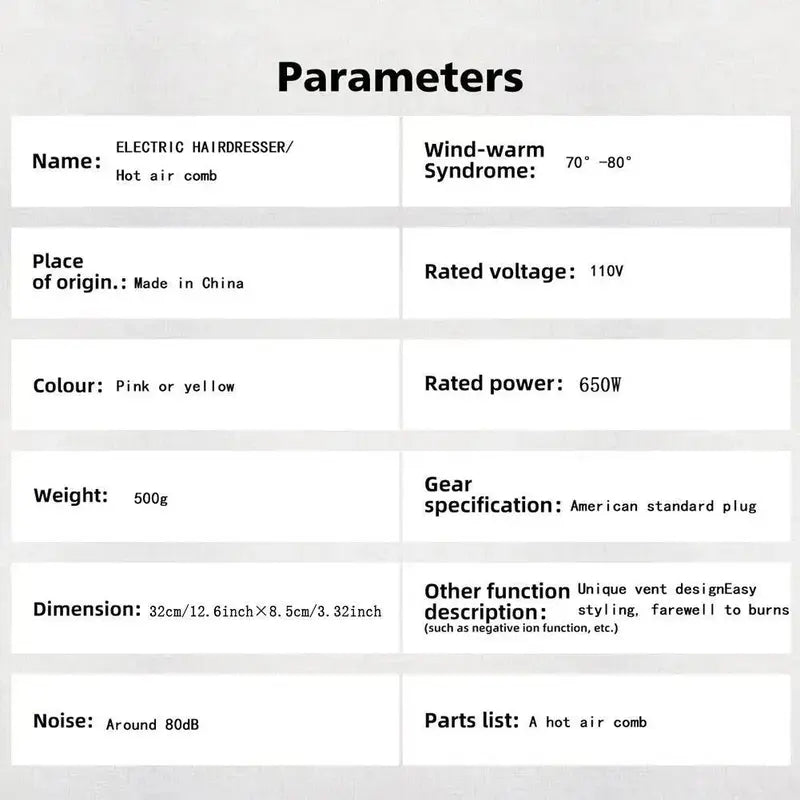 Two-in-One Hot Air Combining Wet and Dry Hair Drying and Straightening Hair