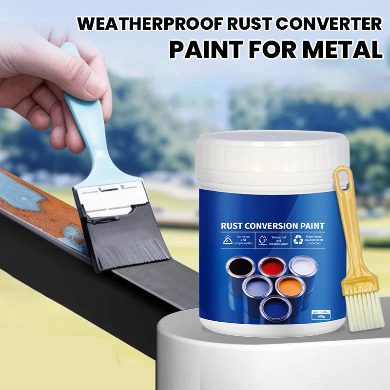 Weatherproof Rust Converter Paint for Metal