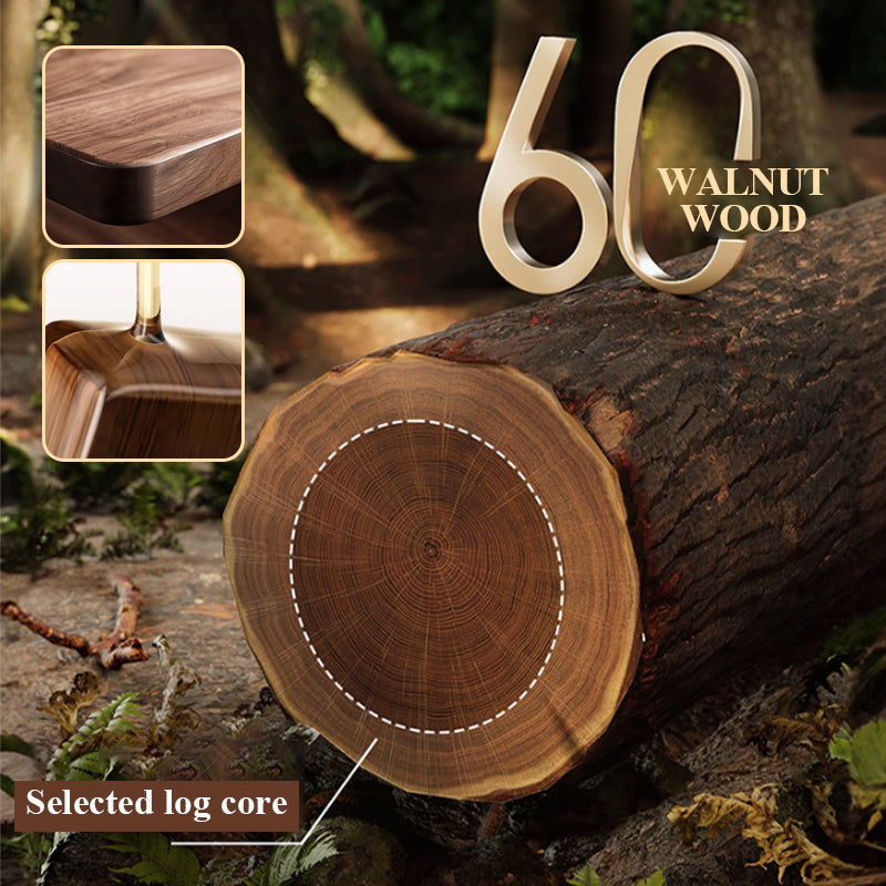 🔥Time-limited Special 50% OFF🎉 Walnut Suction Cup Bathroom Shelf