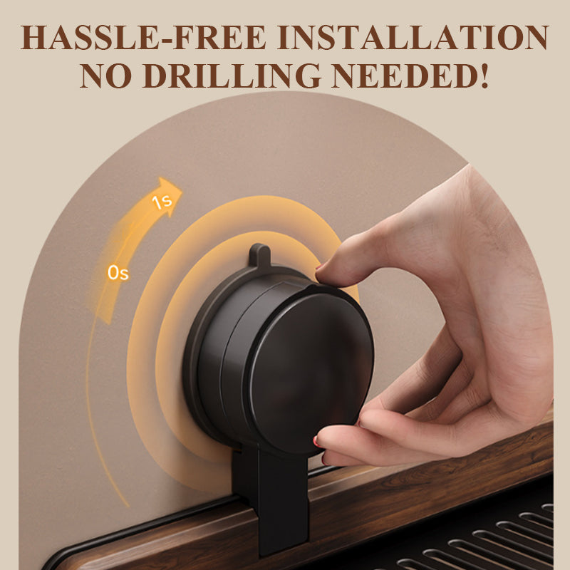 🔥Time-limited Special 50% OFF🎉 Walnut Suction Cup Bathroom Shelf