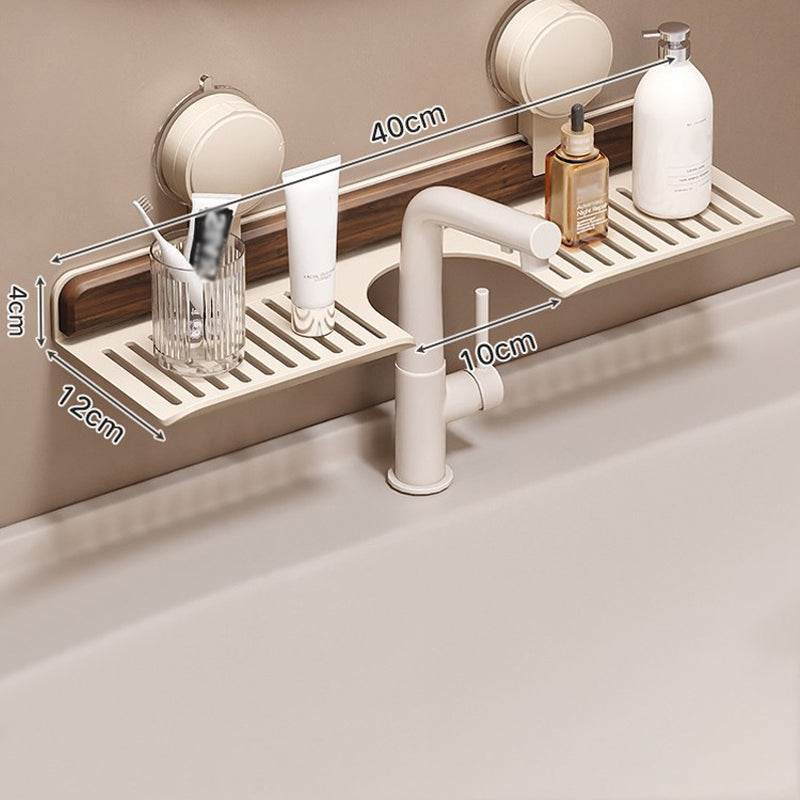 🔥Time-limited Special 50% OFF🎉 Walnut Suction Cup Bathroom Shelf