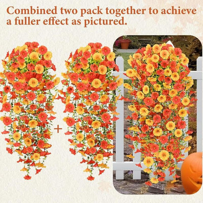 UV Resistant Hanging Morning Glory for Fall Decor