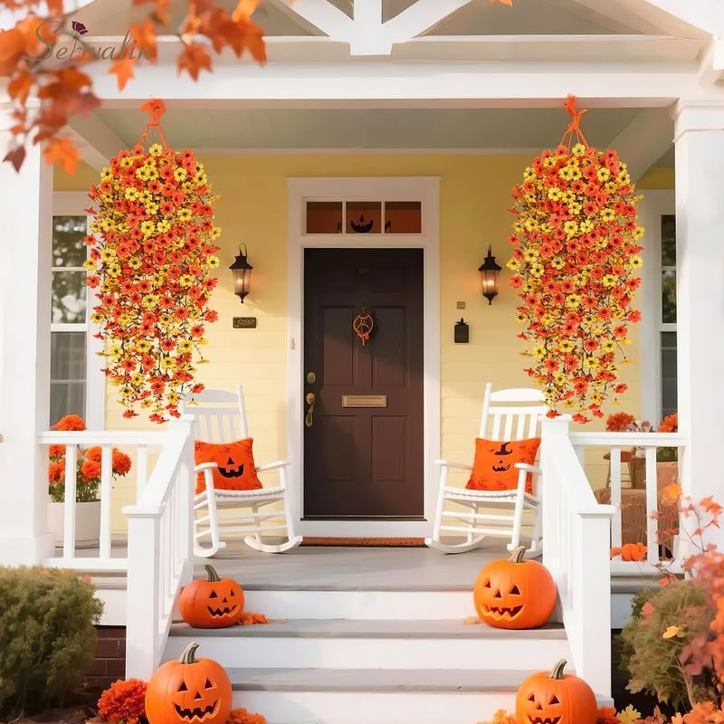 UV Resistant Hanging Morning Glory for Fall Decor