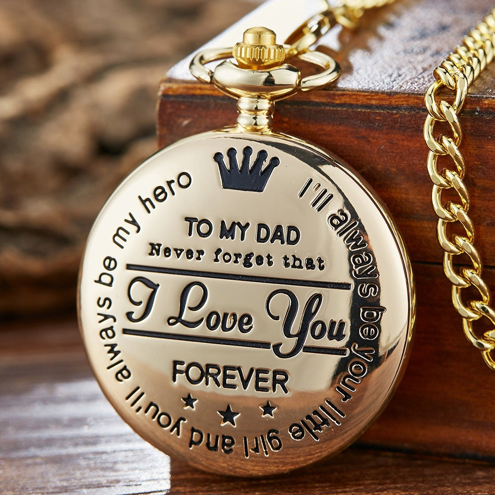 🔥To My Son Quartz Pocket Chain Watch🔥