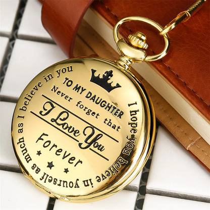 🔥To My Son Quartz Pocket Chain Watch🔥