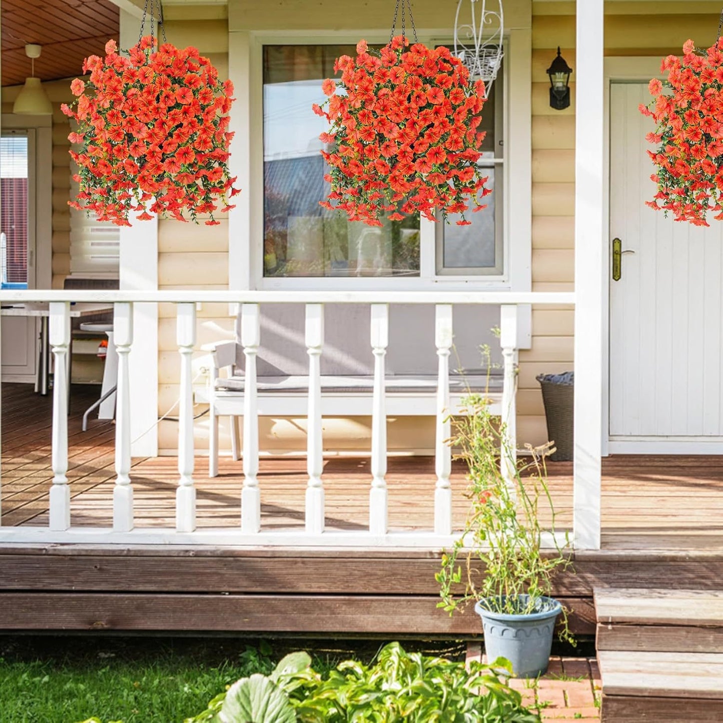 UV Resistant Hanging Morning Glory for Fall Decor