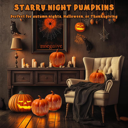 🔥2025 HOT SALE - 🎃✨ Illuminated Starry Night Pumpkins by Valerie✨