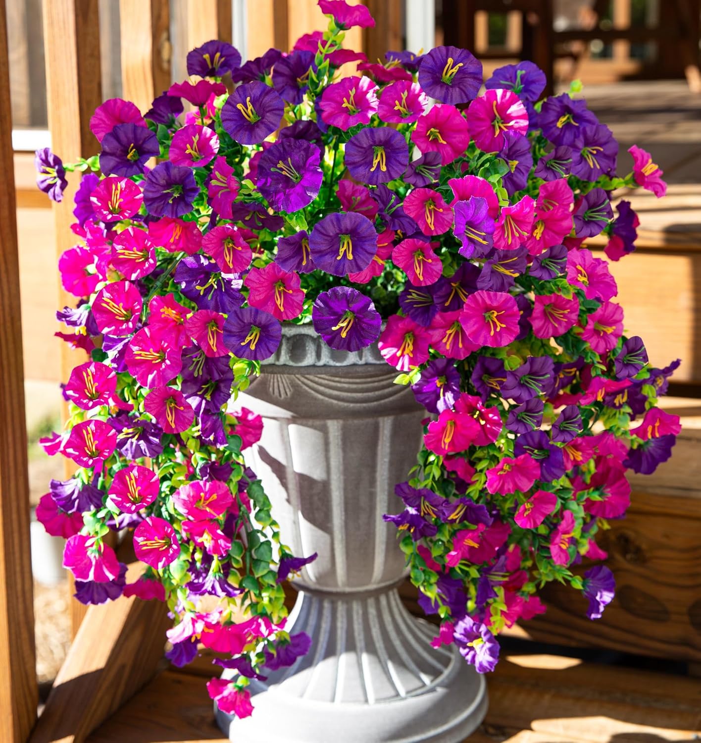 UV Resistant Hanging Morning Glory for Fall Decor