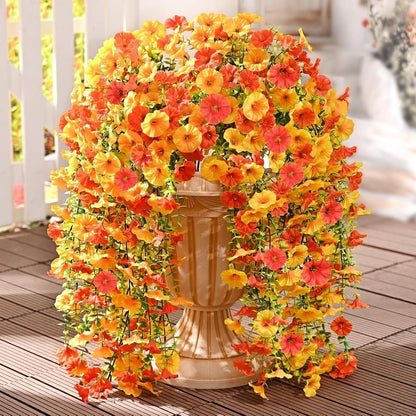 UV Resistant Hanging Morning Glory for Fall Decor
