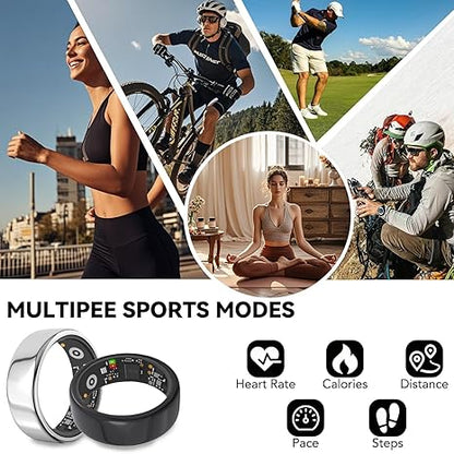 Smart Ring Health Tracker for Women Men,  Blood Oxygen, Sleep Monitor