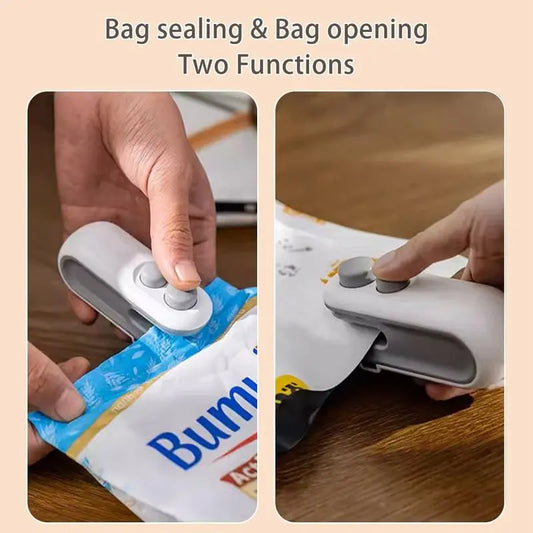 Mini sealing machine for portable plastic bags