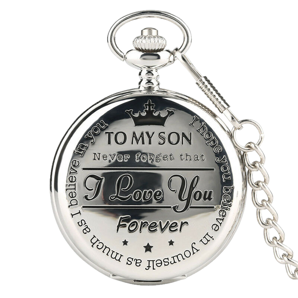 🔥To My Son Quartz Pocket Chain Watch🔥