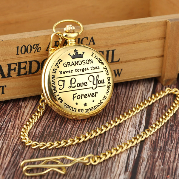 🔥To My Son Quartz Pocket Chain Watch🔥