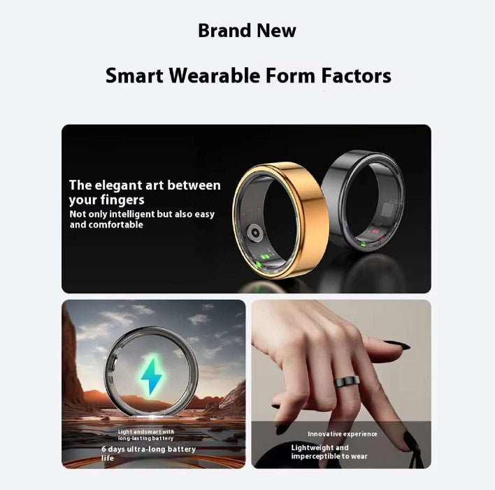 Smart Ring Health Tracker for Women Men,  Blood Oxygen, Sleep Monitor