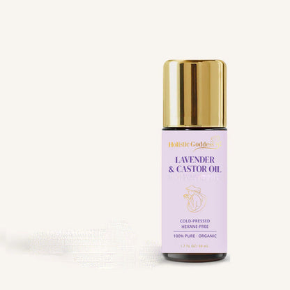 🏆#1 Best Seller ⏰Organic Golden Castor Oil Roll-On with Rose Quartz