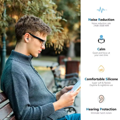 🔥Hot Sale（💥50%OFF）🔥Silicone Sleep Noise Cancelling Earplugs💤