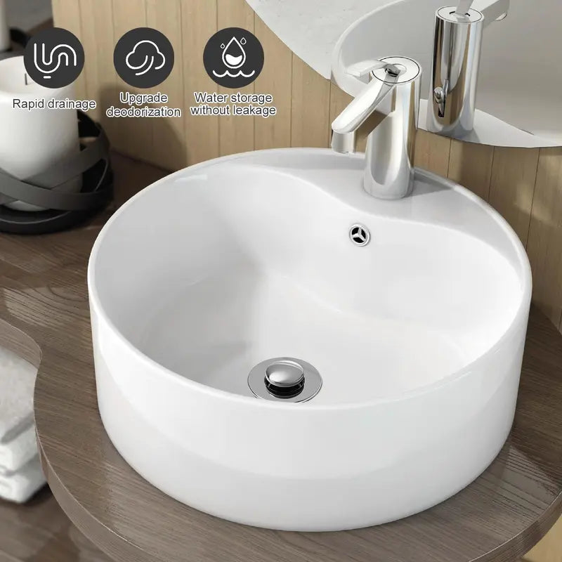 Unive's universal drain plug with elastic core and copper core, suitable for sinks.