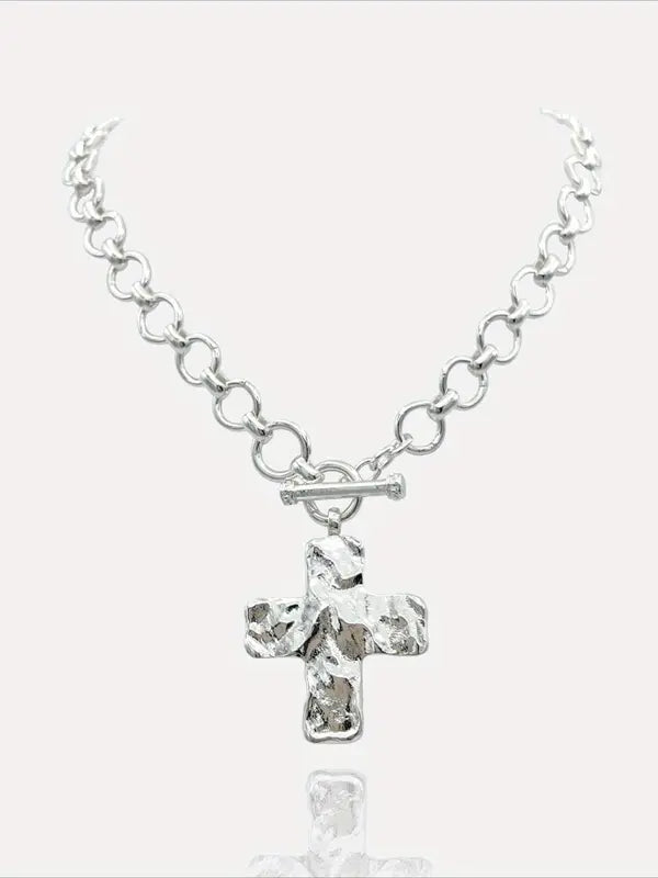 ✨ Chic Cross Necklace — Retro Vibes for Every Party 🎈