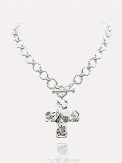 ✨ Chic Cross Necklace — Retro Vibes for Every Party 🎈