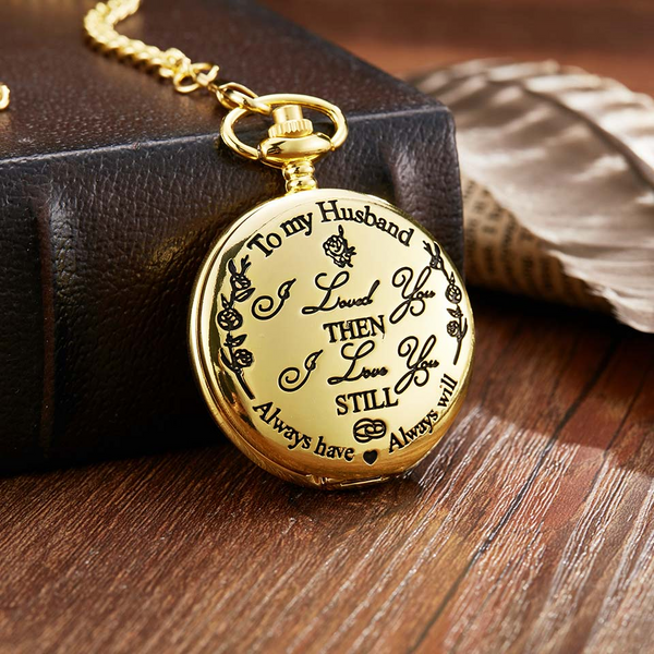 🔥To My Son Quartz Pocket Chain Watch🔥