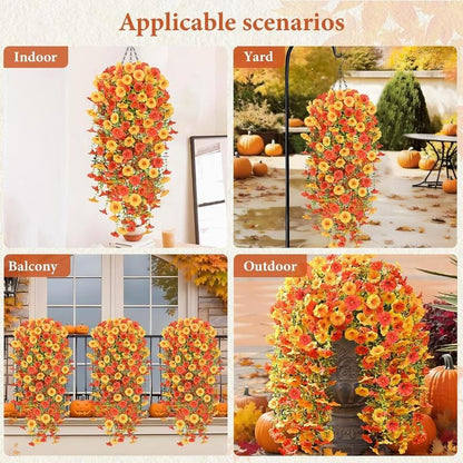 UV Resistant Hanging Morning Glory for Fall Decor