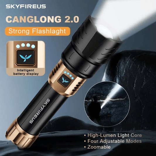 SKYFIRE 1097: Unleash Extreme Brightness | 1000+ Ft Beam, Super Long Runtime for Camping & Adventures(Buy 2 Free shipping)