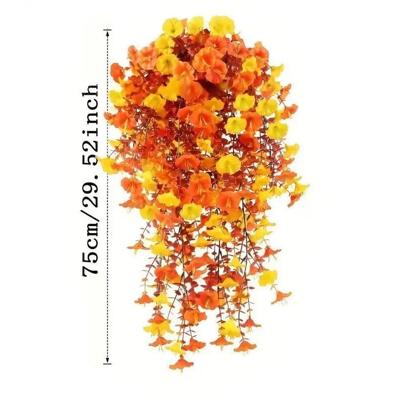 UV Resistant Hanging Morning Glory for Fall Decor