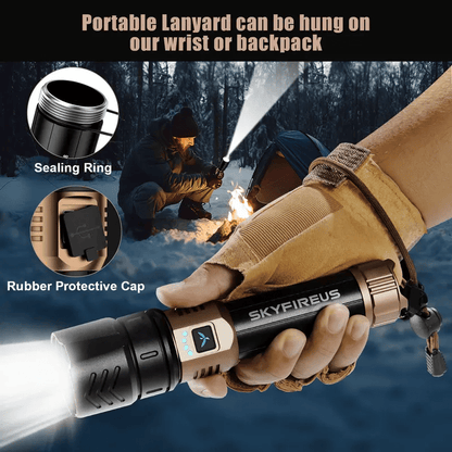 SKYFIRE 1097: Unleash Extreme Brightness | 1000+ Ft Beam, Super Long Runtime for Camping & Adventures(Buy 2 Free shipping)
