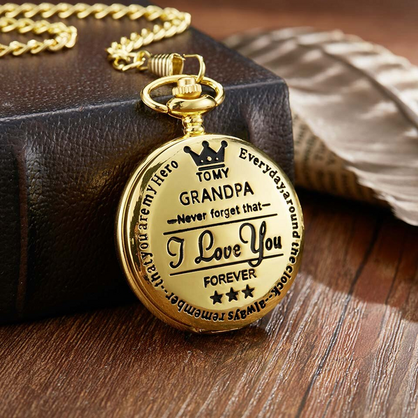 🔥To My Son Quartz Pocket Chain Watch🔥
