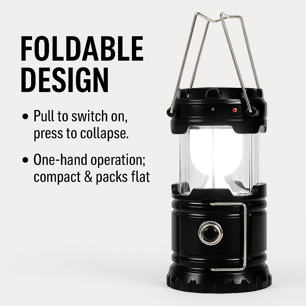 🔦 Foldable Portable LED Camping Light ⛺