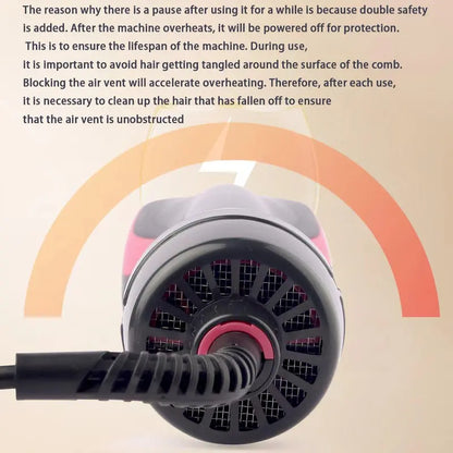 Two-in-One Hot Air Combining Wet and Dry Hair Drying and Straightening Hair
