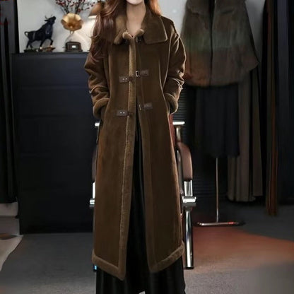 ??Winter Specials?? Stylish Plush Lined Overcoat for Women