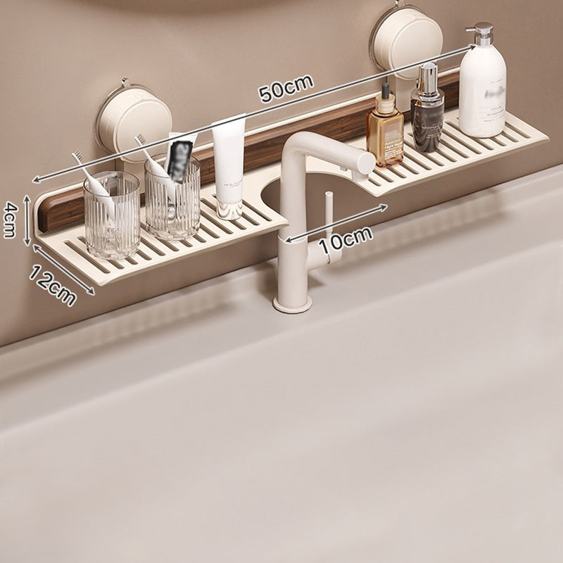 🔥Time-limited Special 50% OFF🎉 Walnut Suction Cup Bathroom Shelf