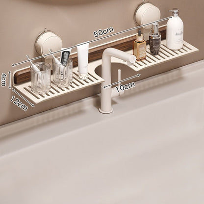 🔥Time-limited Special 50% OFF🎉 Walnut Suction Cup Bathroom Shelf