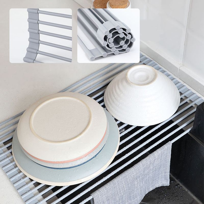 Multipurpose Roll-Up Dish Drying Rack