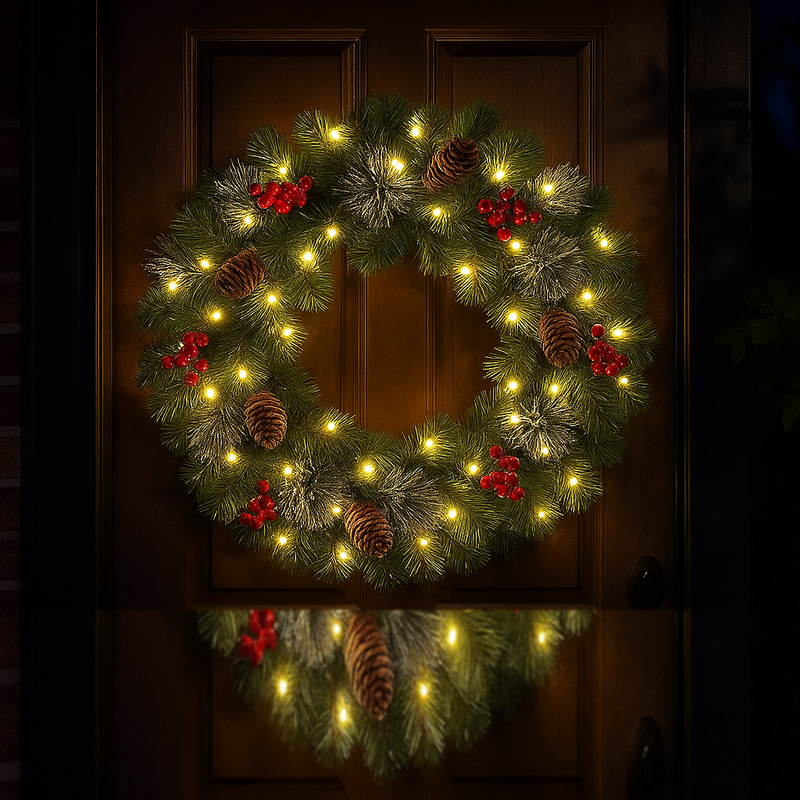 🎄 Christmas Wreath — Holiday Door Decor ✨